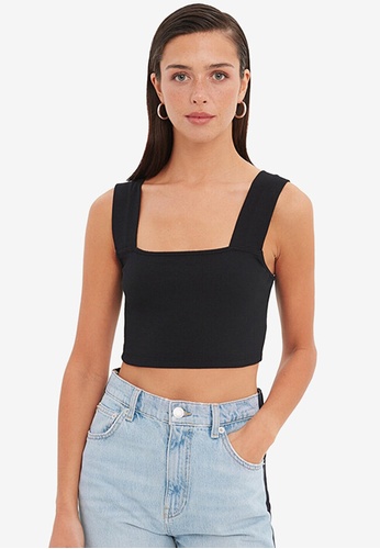 Trendyol Black Tank Top | ZALORA Malaysia
