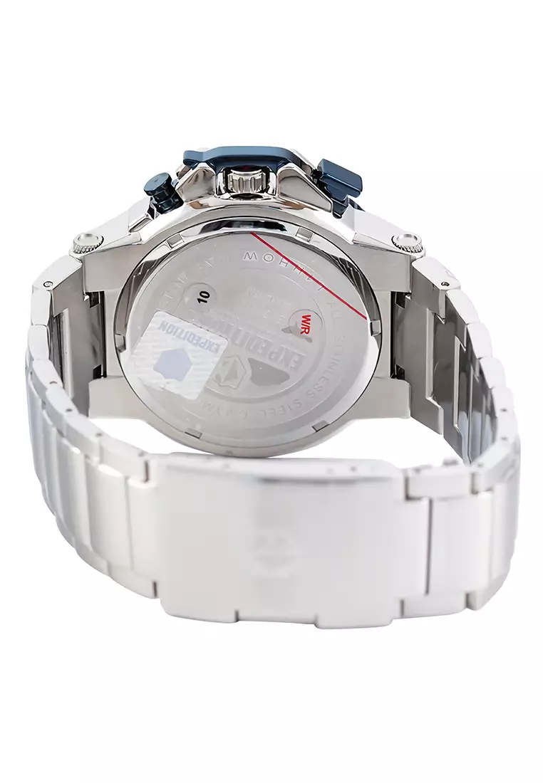 Expedition - Jam Tangan Chronograph Pria - Silver Blue - Stainless Steel Bracelet - 6751 MCBTUBUBU