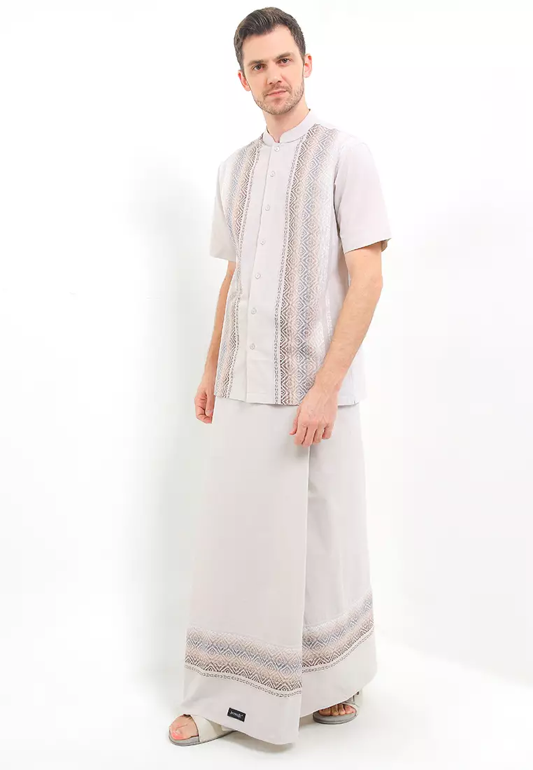 Italian Straw Short Sleeve Baju Koko