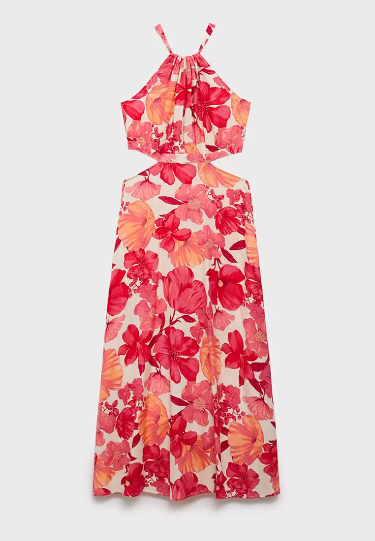 Flower Dress With Openings