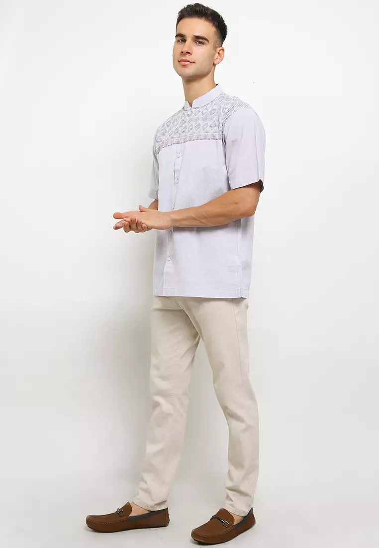 Dreamy Mauve Short Baju Koko