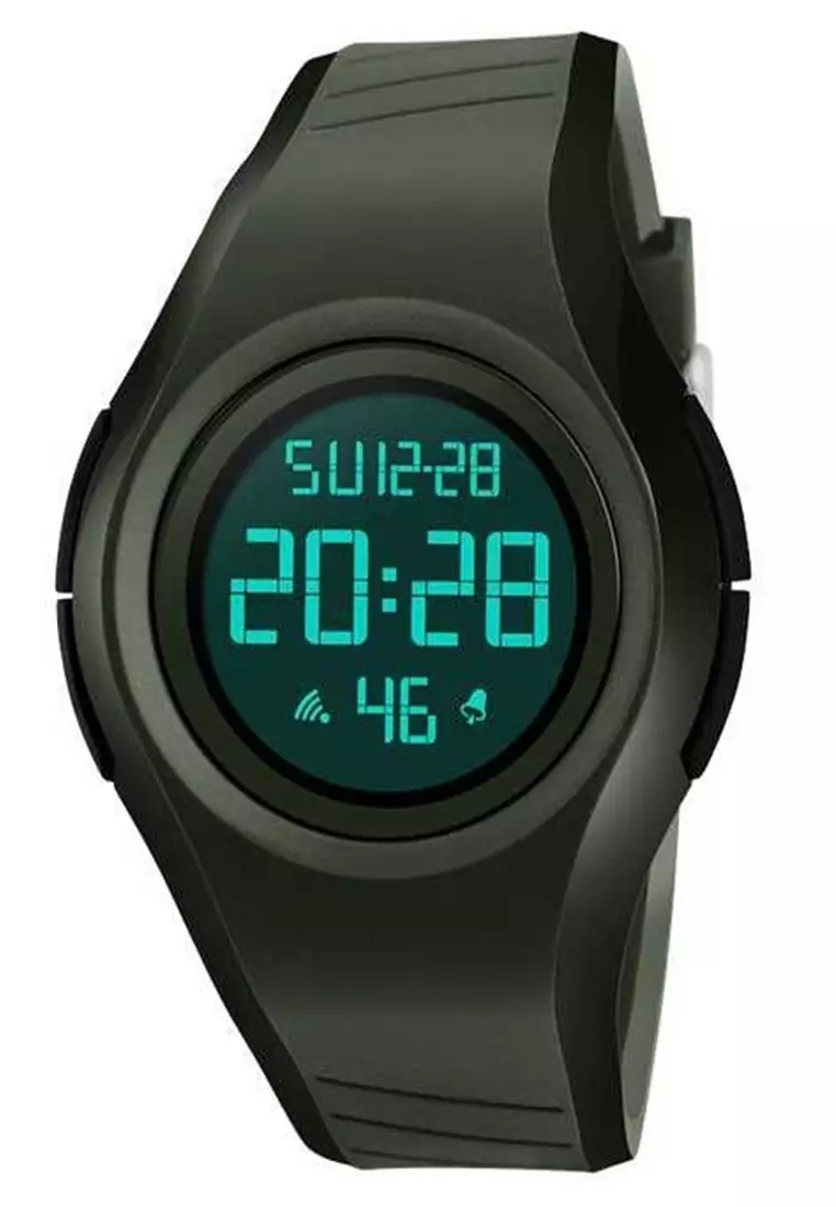 Jam Tangan Casual Digital Pria Stopwatch Alarm Waterproof Strap Tali Material Silicone YU72 ORIGINAL
