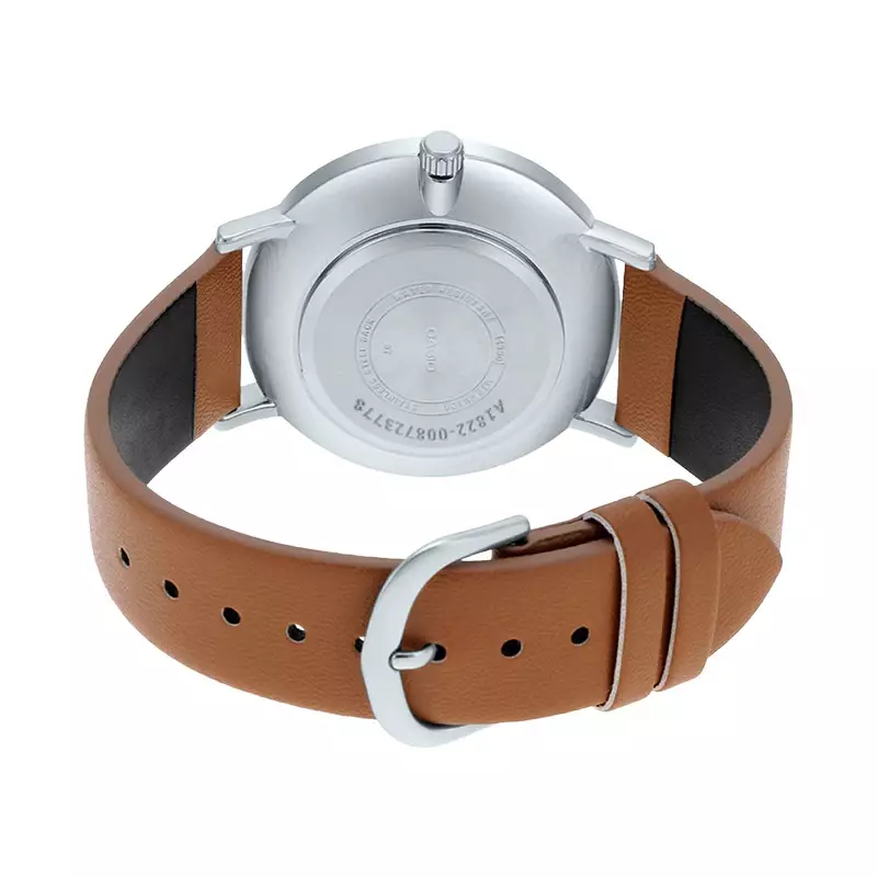 Jam Tangan Pria Casio General MTP-VT01L-2B2UDF Blue Dial Tan Leather Band