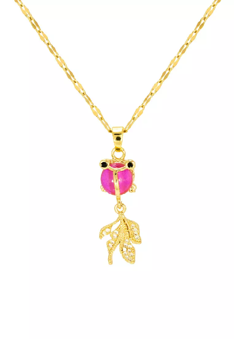 Goldfish necklace clearance