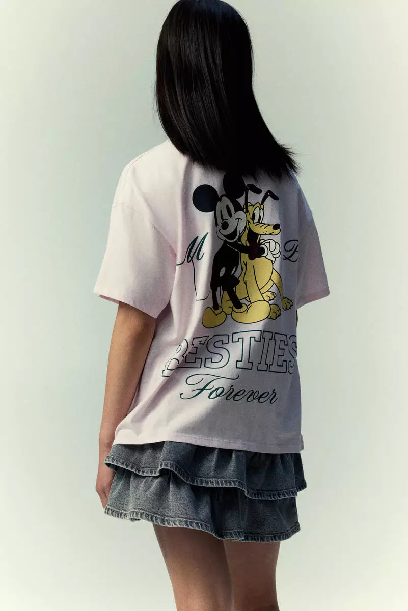 Printed cotton T-shirt