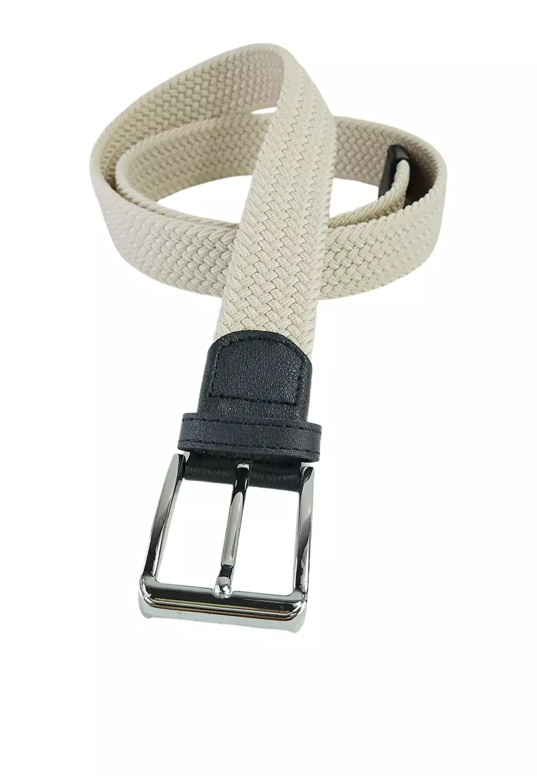 Adobree Ikat Pinggang Rajut Elastis Trendy Fashion Gesper Sabuk Pria Wanita Unisex
