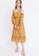 Hook Clothing yellow and multi Cold Shoulder Floral Dress 59917AA4927F46GS_3