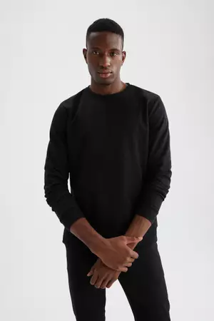 Buy DeFacto Modern Fit Long Sleeve Sweatshirt 2023 Online | ZALORA