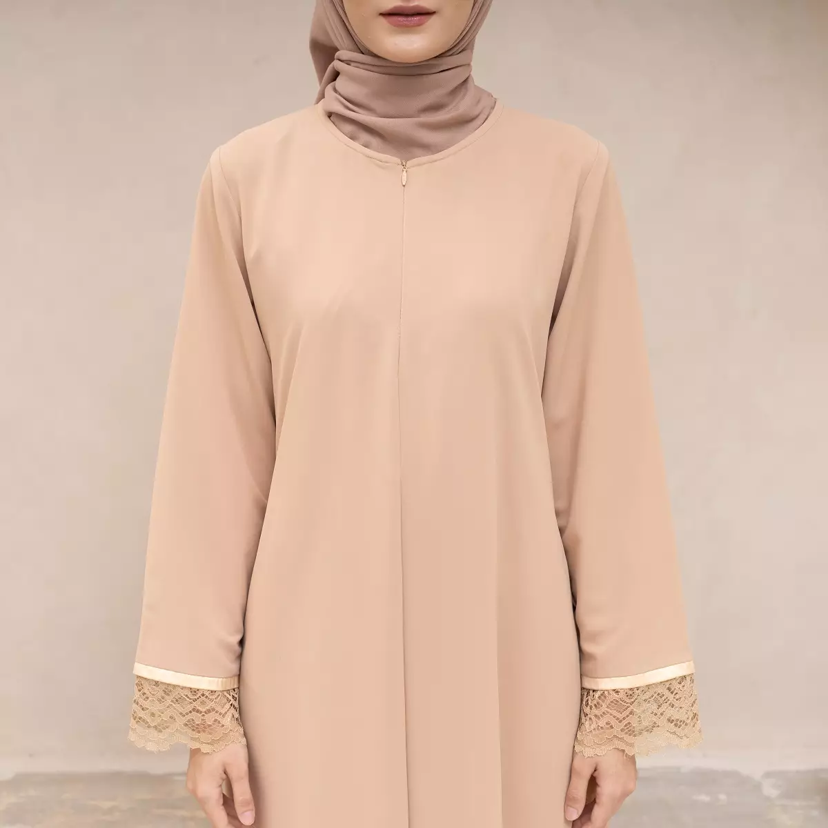 EPC Abaya Amara - Almond Cream - Moonlit Elegance Series
