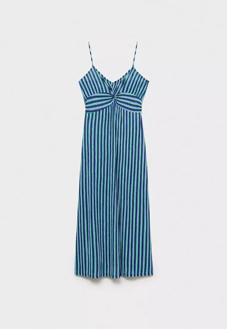 Striped Gathered Dress