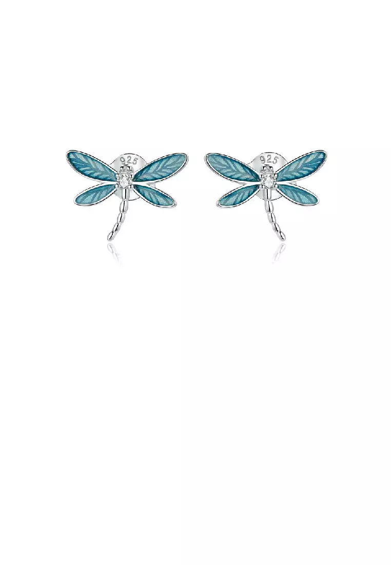 Buy Glamorousky 925 Sterling Silver Fashion Cute Enamel Blue
