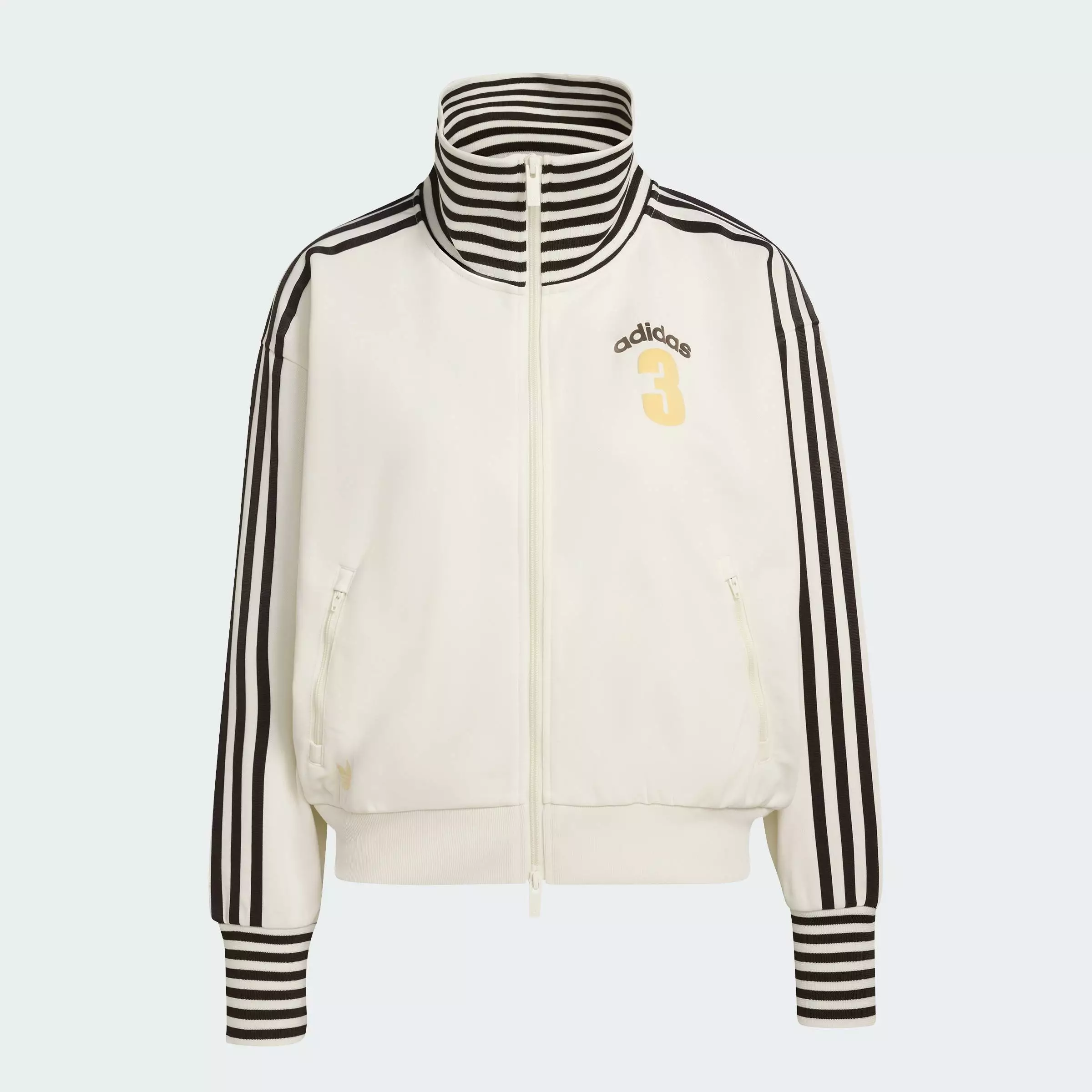 Lifestyle VINTAGE BB TT STRIPED RIB Track Top Women White KW2055