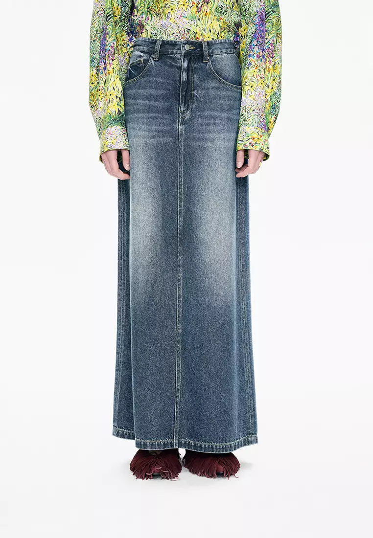 天絲環保A型長款腰裙