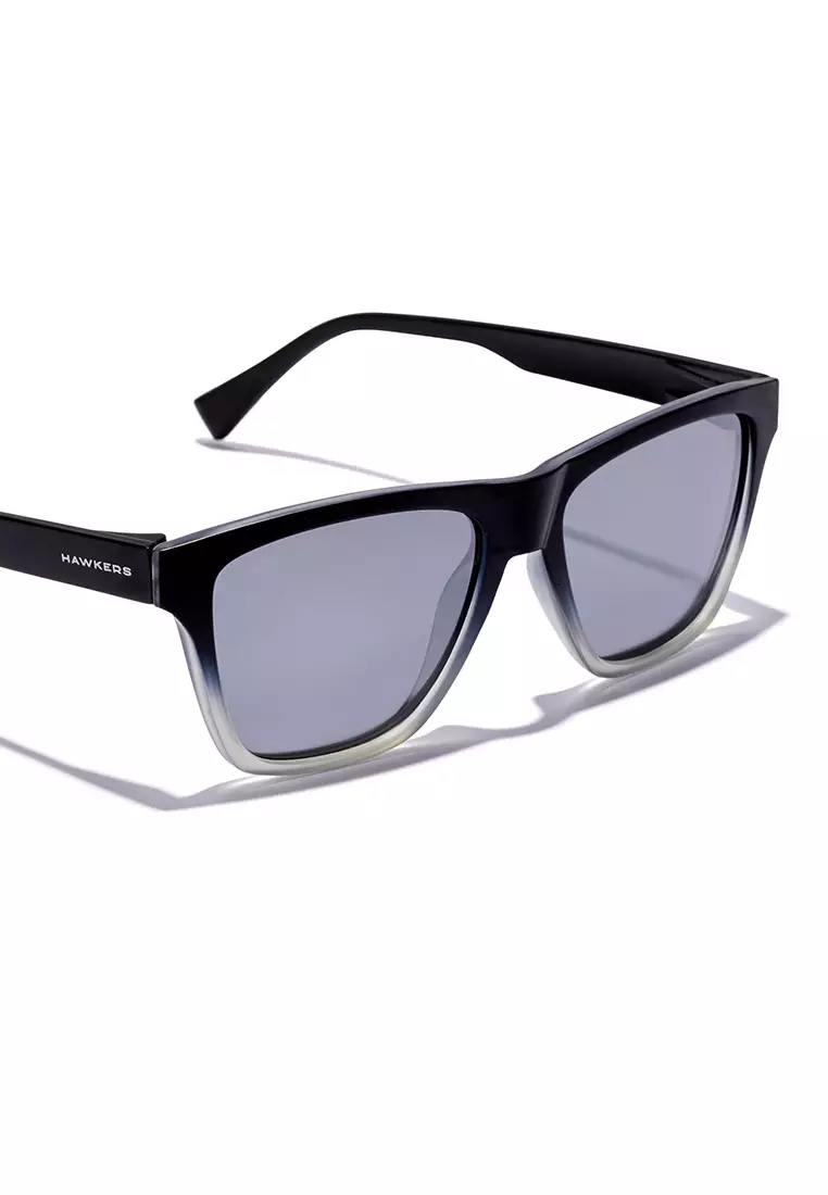 HAWKERS One Ls Rodeo Polarized Black Mirror Sunglasses For Men And Women, Unisex. Official Product Designed In Spain