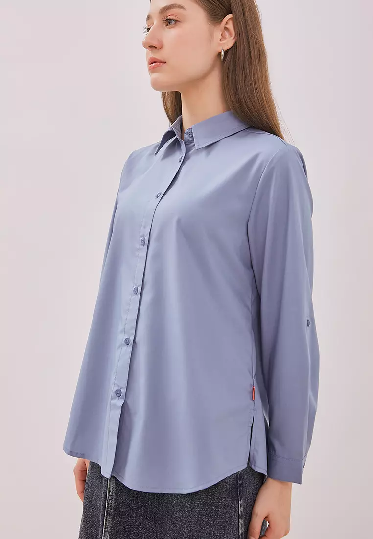 DUST Kemeja Atira Biru (D.116507)