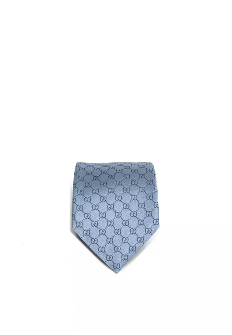 Gg Pattern Silk Tie
