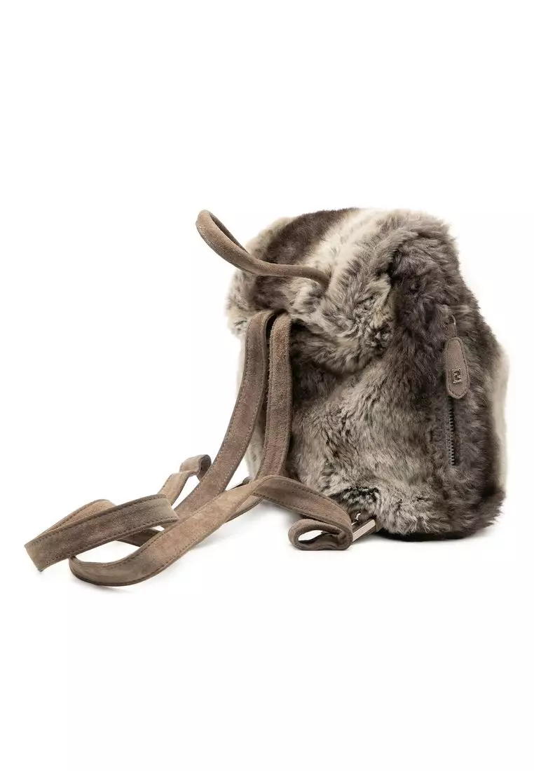 Fendi Pre-Loved Fendi Mink Fur Tie Dye Print Backpack 2026 | Buy