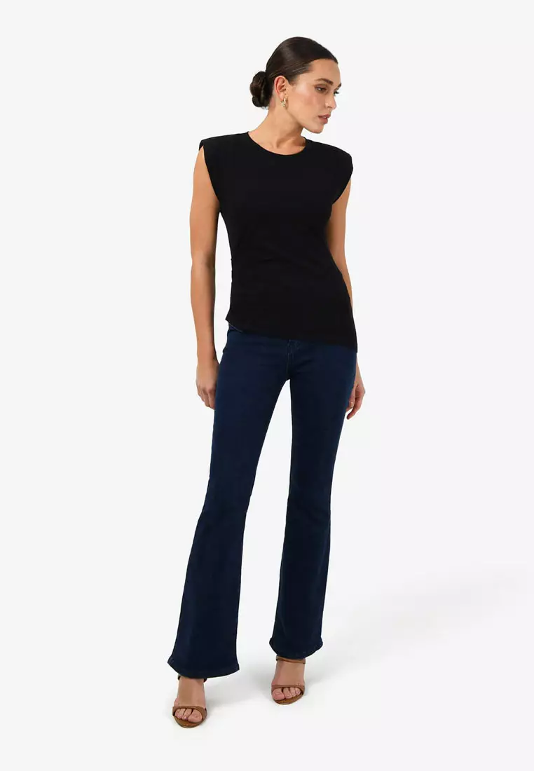 Sarah Padded Ruched Jersey Top