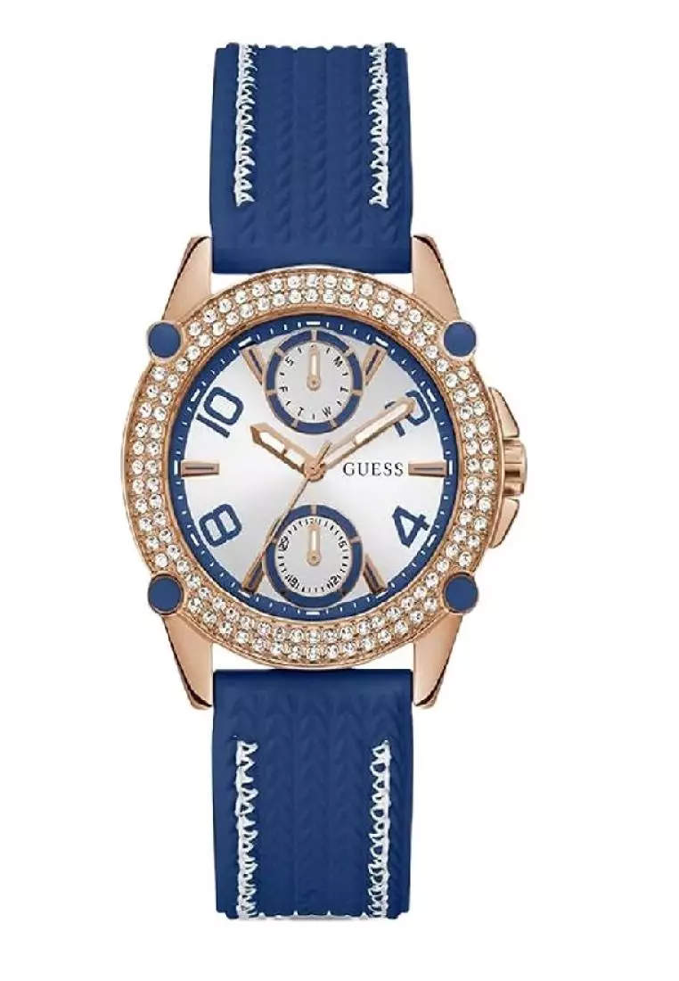 Guess blue store watch women's