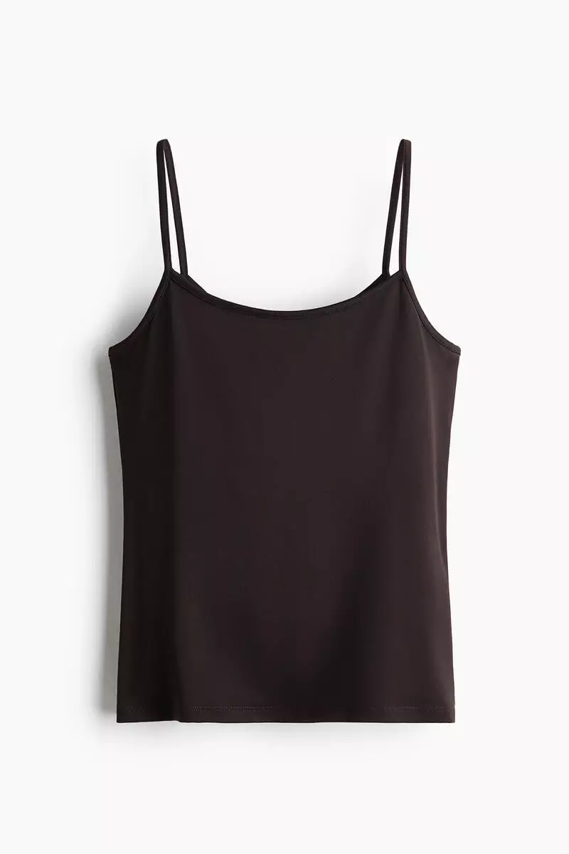 Microfibre strappy top