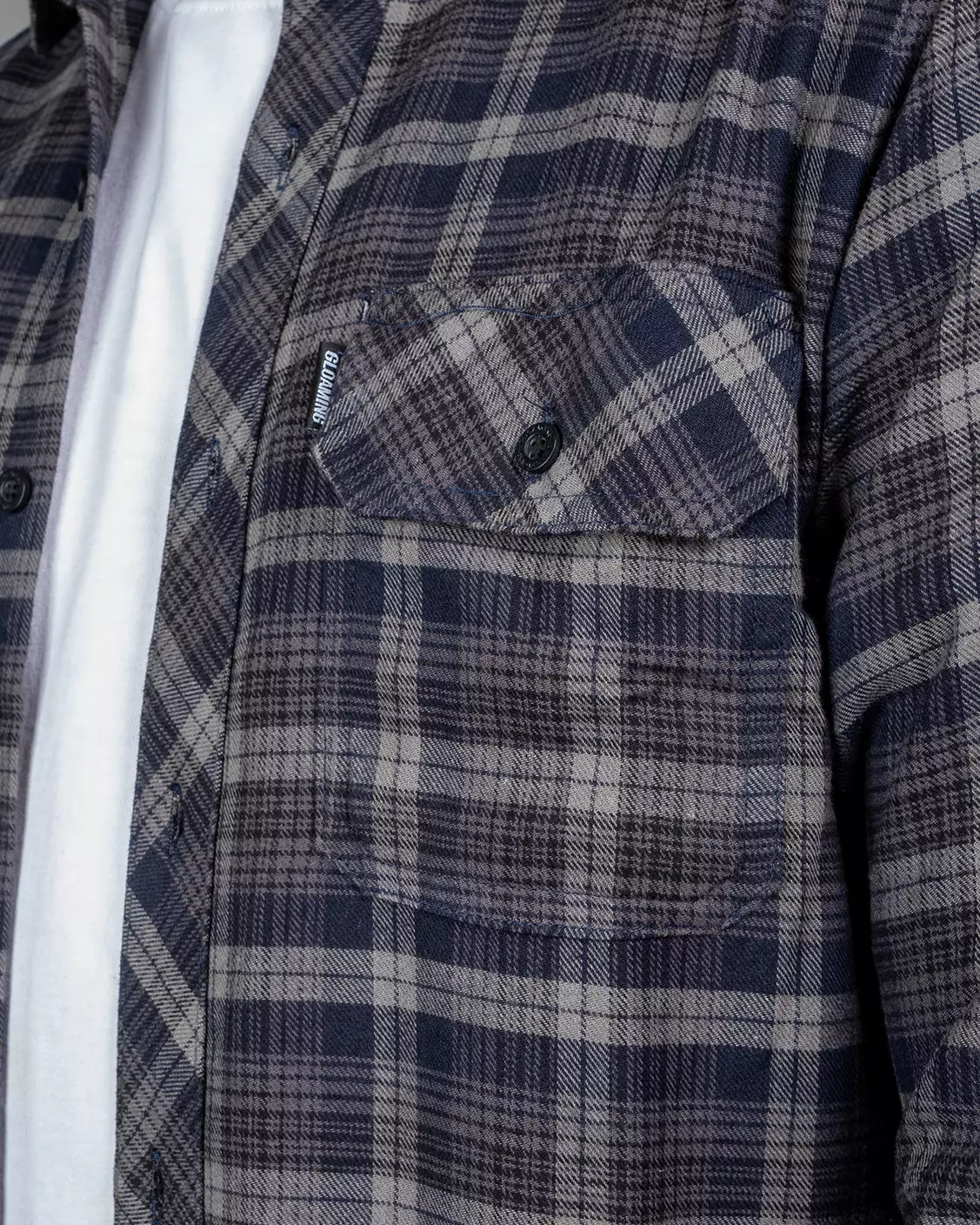 Gloaming Kemeja Flanel Veterano Unisex Panjang Bellisima