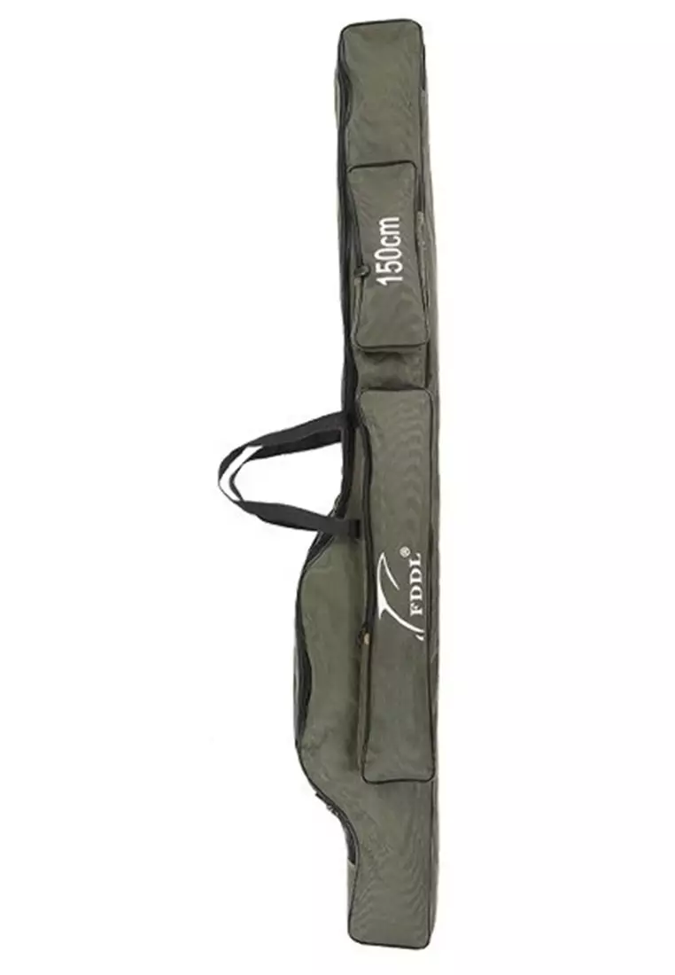 Frans Tas Pancing Joran Portable Fishing Carrying Bag 150 cm Material Canvas ORIGINAL - Green