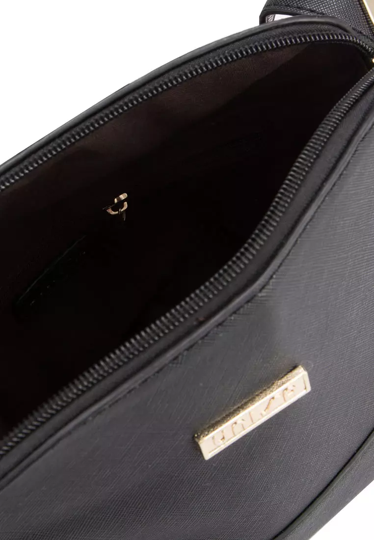 Unisa Saffiano Texture Shell Shape Mini Sling Bag