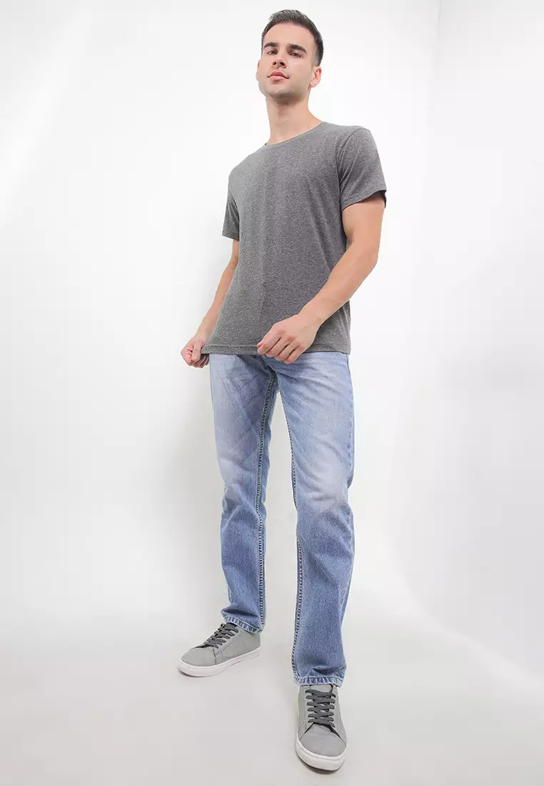 Slim Fit Denim Pants Cfl094E