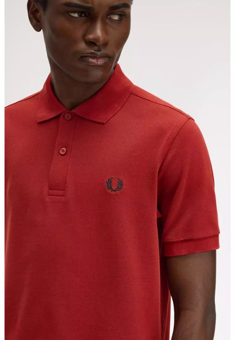 Fred Perry M6000 The Fred Perry Shirt (Burnt Red / Navy / Navy)