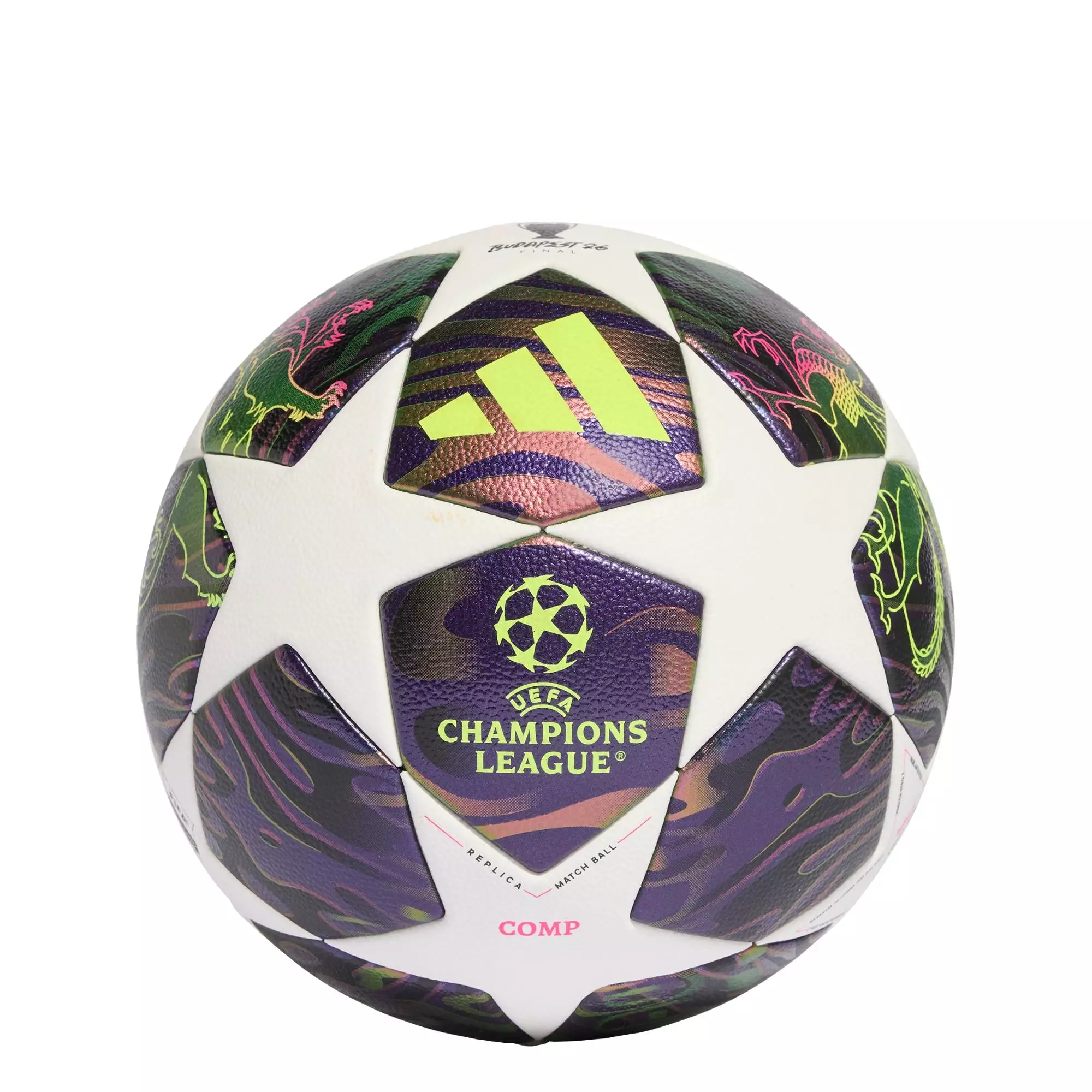 Football UEFA CHAMPIONS LEAGUE FINAL COMPETITION BALL Unisex Purple JX9096