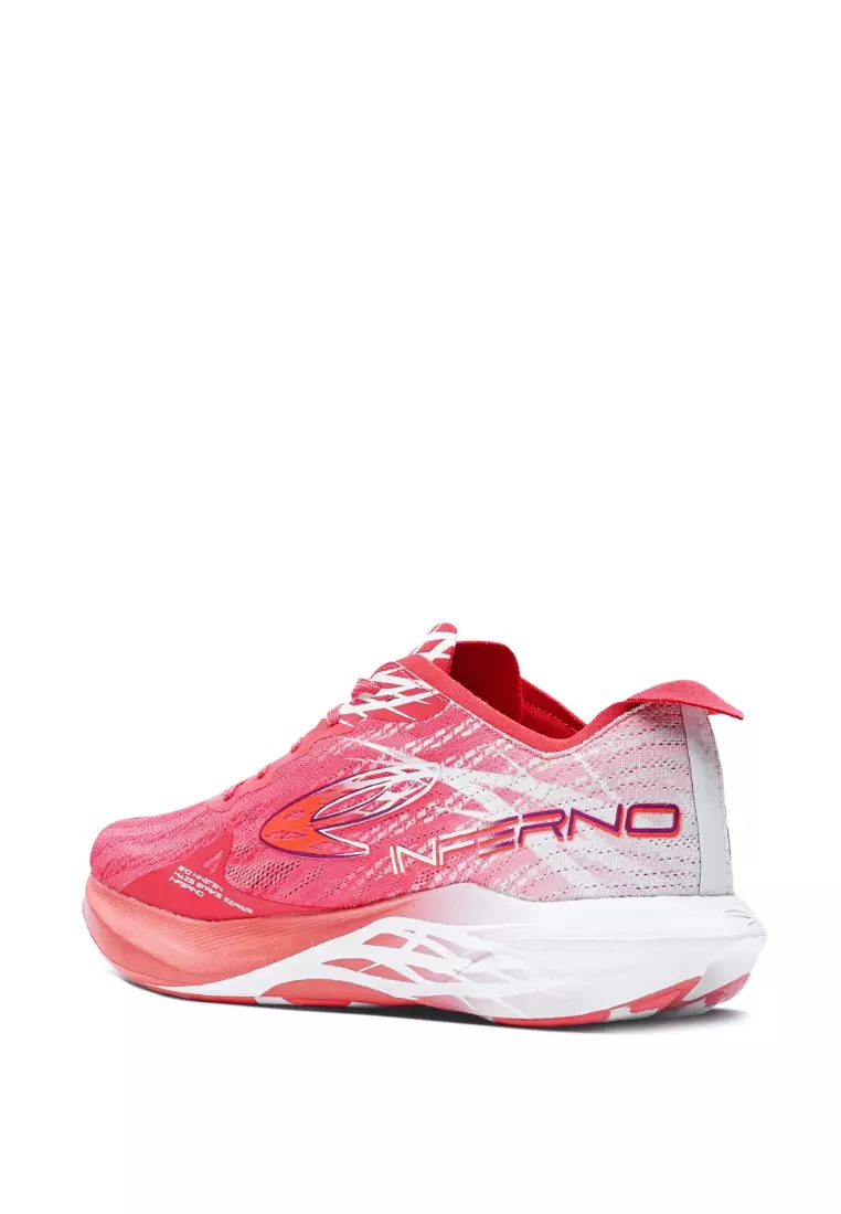 910 Nineten Haze Inferno Sepatu Lari - Merah/Putih