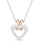 Her Jewellery white and gold Heart Ceramic Pendant (White) - Made with premium grade crystals from Austria HE210AC66TIBSG_2
