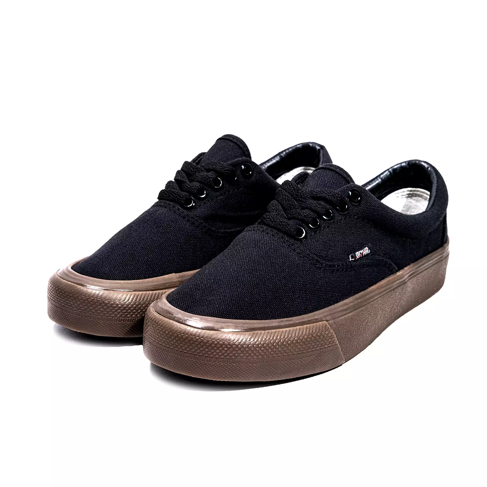 SABA Sykes All Black Dark Gum - Sepatu Sneakers Casual Pria Wanita Original 100% SYK 46