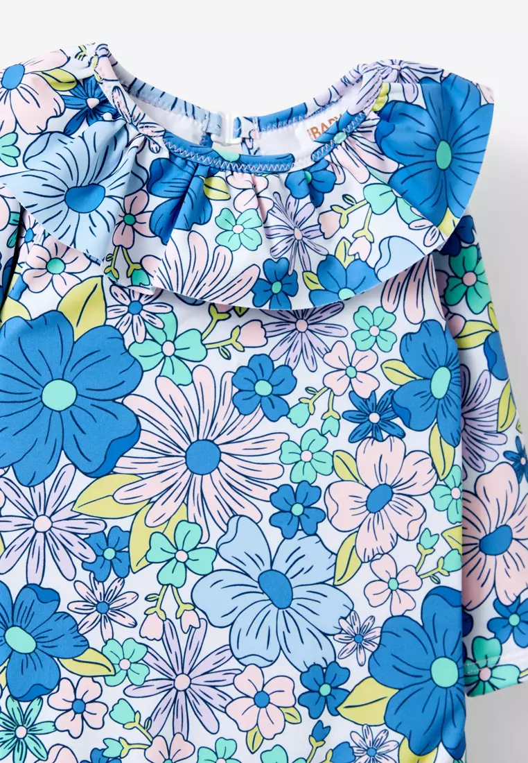 Buy Cotton On Kids Bonnie Long Sleeve Ruffle One Pie Swimsuit 2025