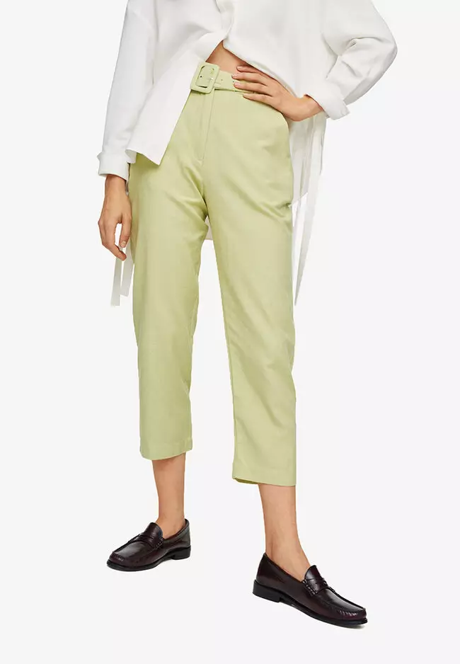 Buy Mango Straight Cotton Trousers 2025 Online ZALORA Philippines