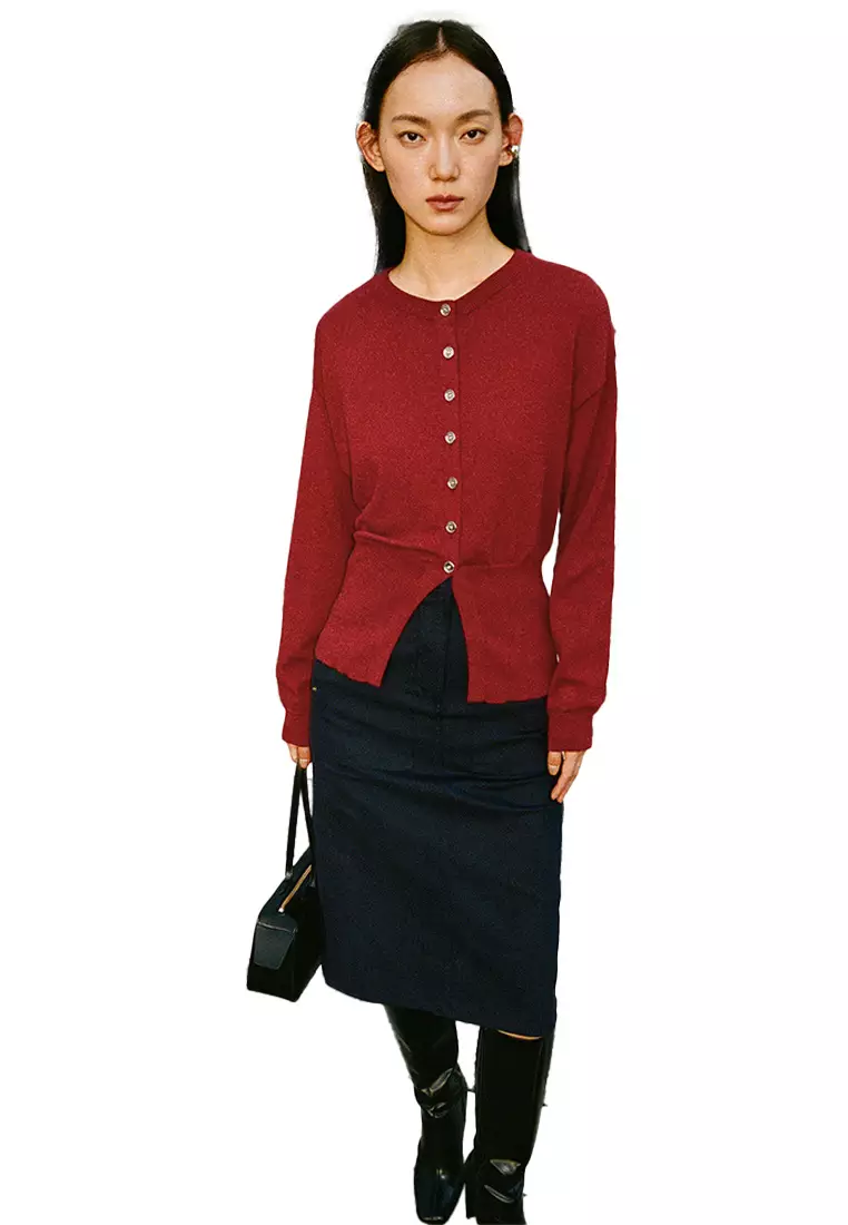 Oversized Buttoned-Up Cardigan