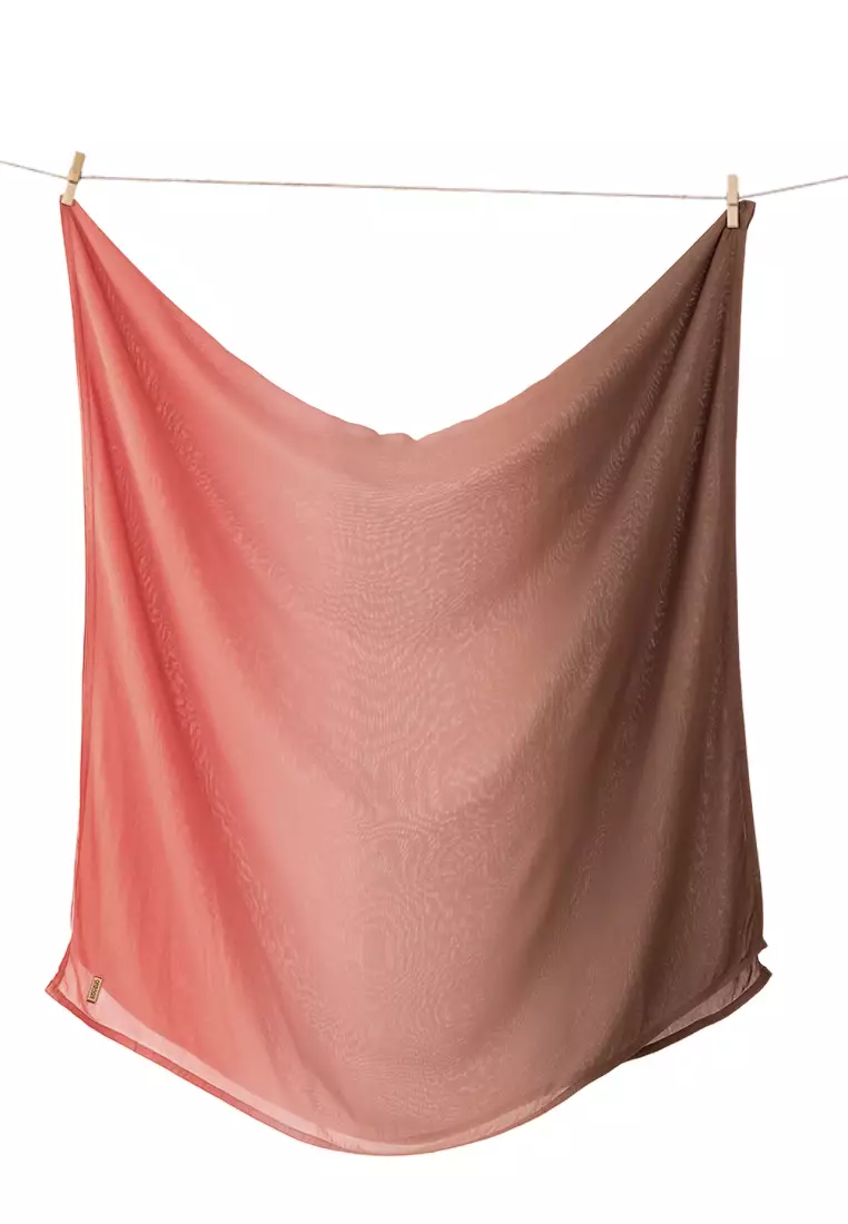 Bellaya Viscose Shawl Gradasi | Hijab Pashmina Viscose - Warm Coral