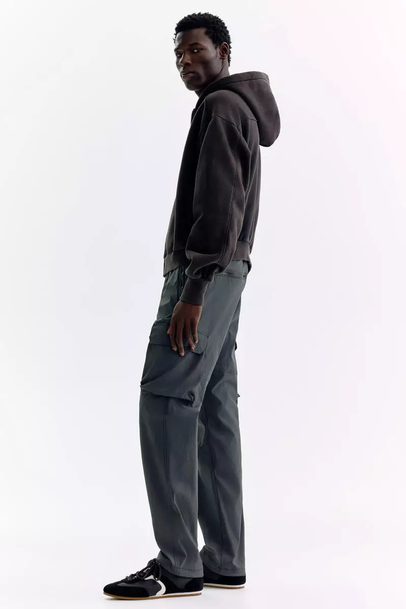 Regular Fit Nylon cargo trousers