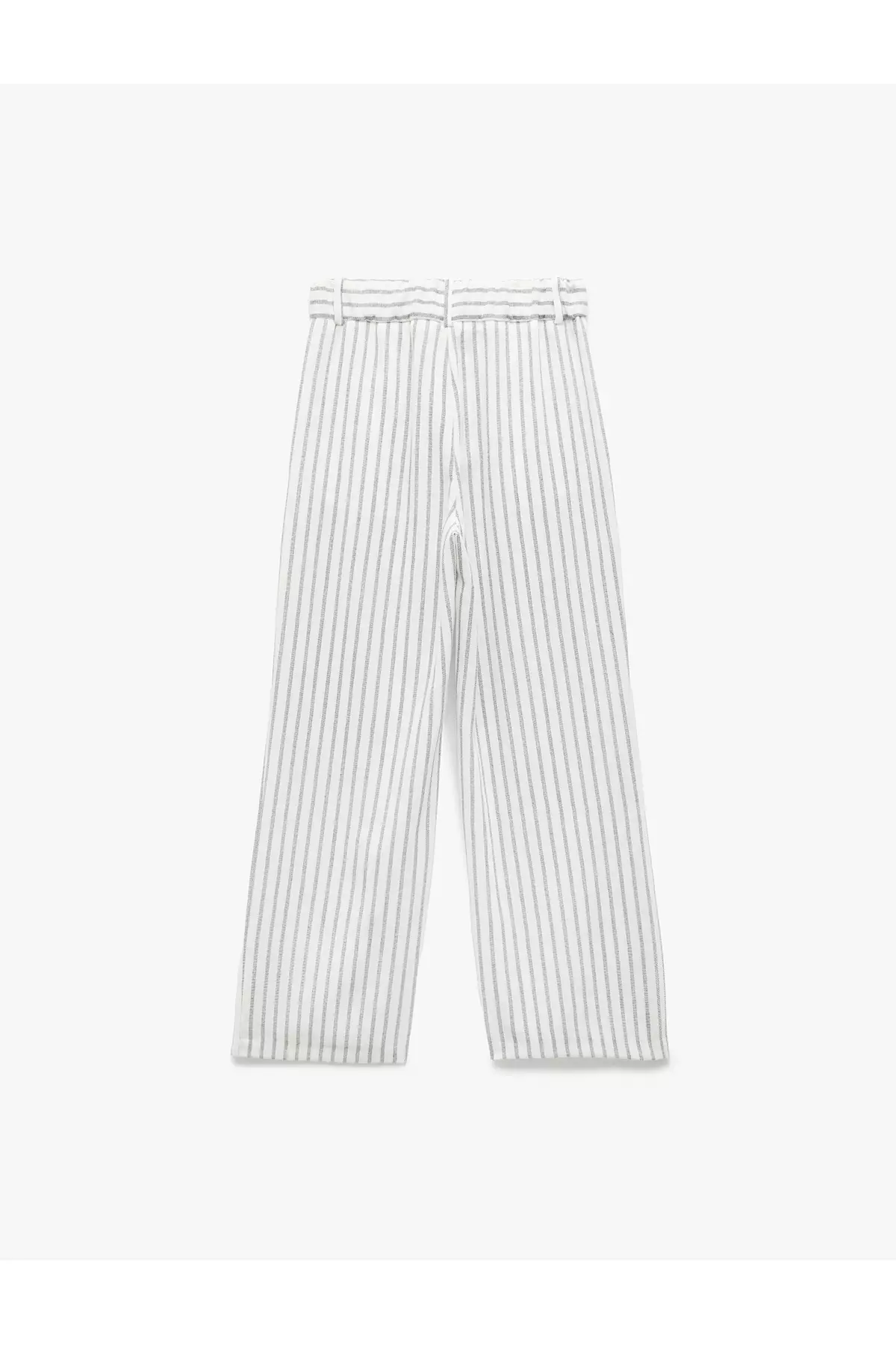 Linen Look Pleated Pocket Wide Leg Trousers