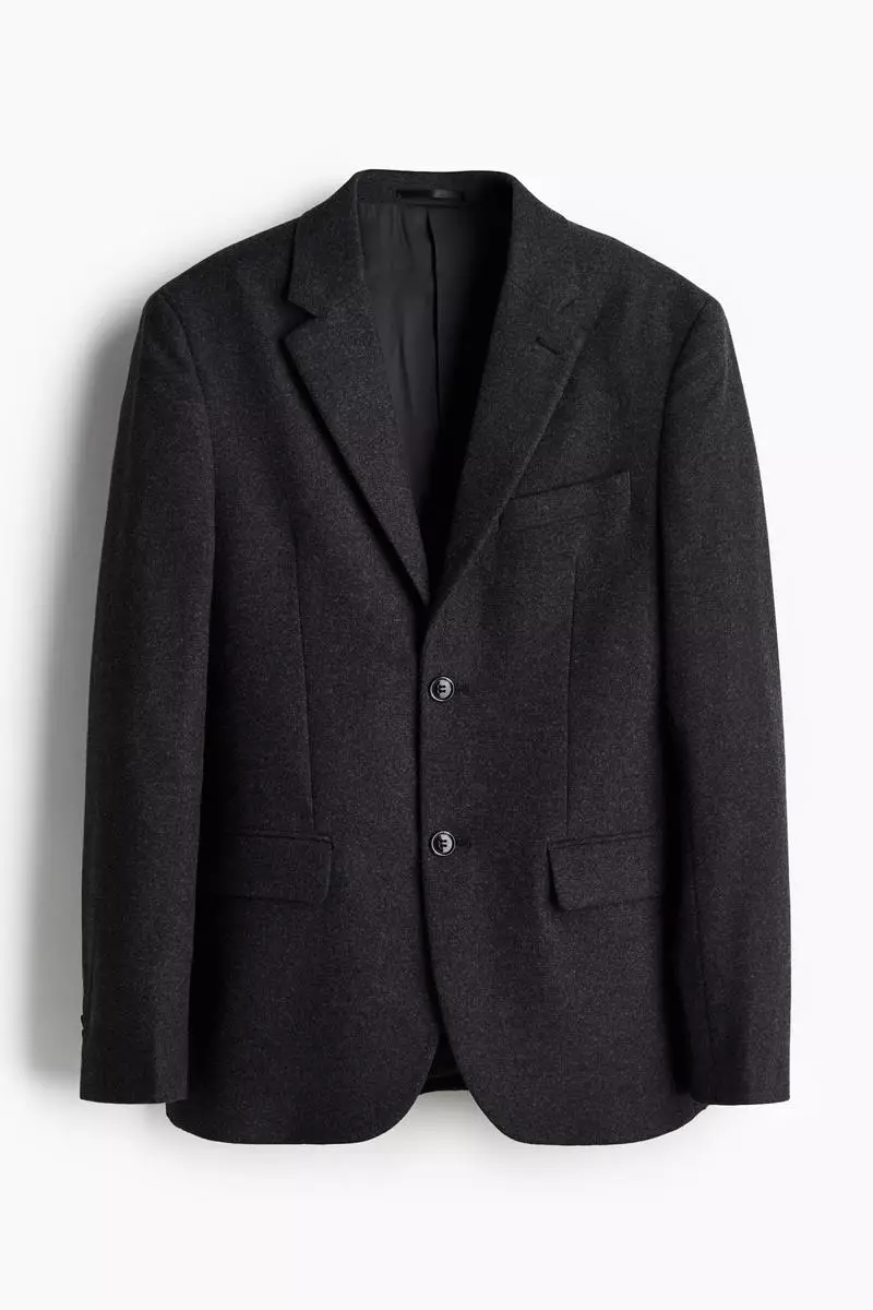 Regular Fit Wool-blend jacket