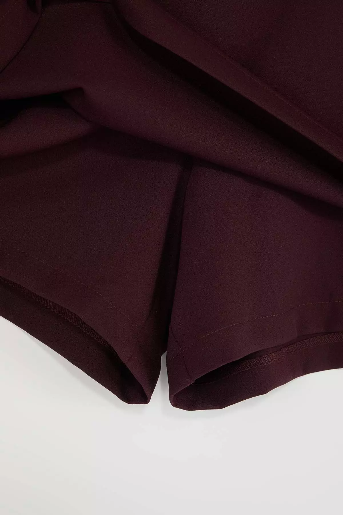 Plum Belted Mini Plus Size Woven Shorts Skirt Shorts & Bermuda Tbbaw26Ap00010