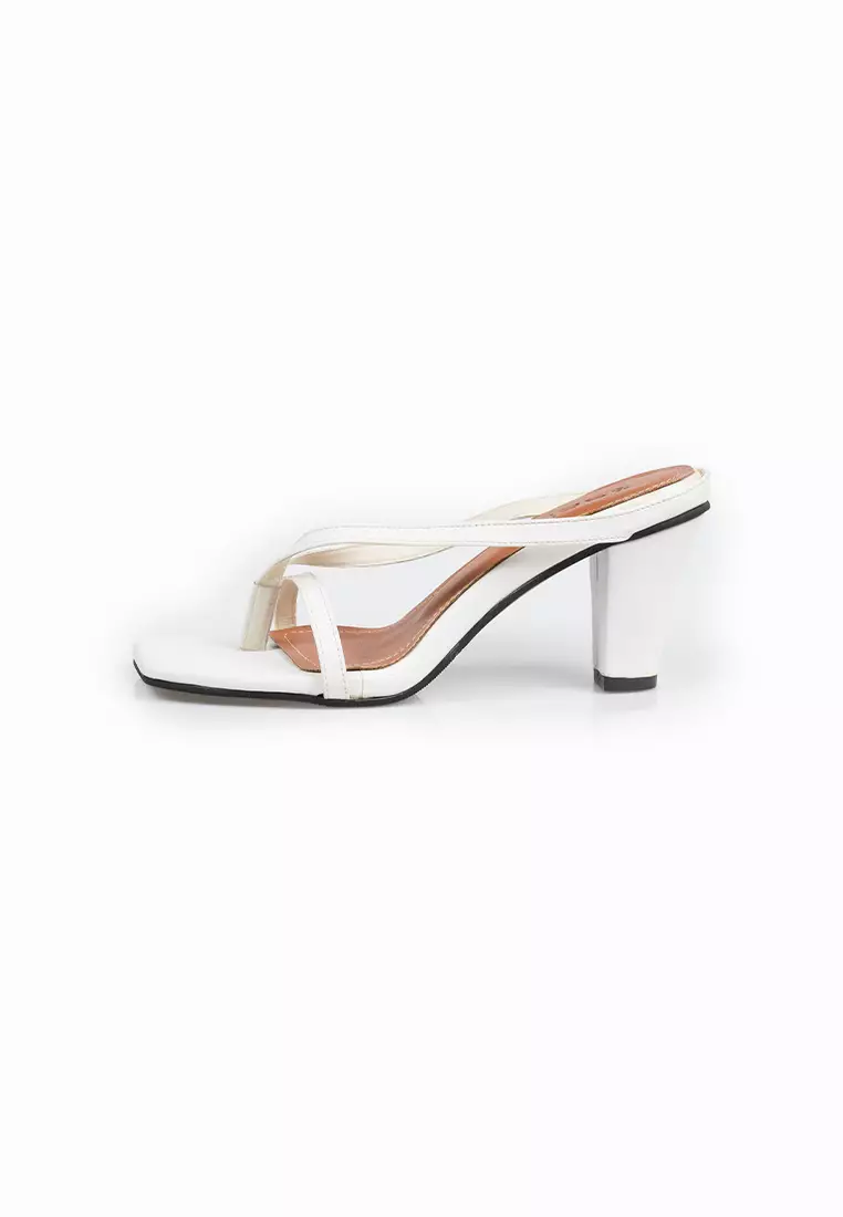 Seis Evita Sandal High Heels Wanita 7 cm Series-WHITE