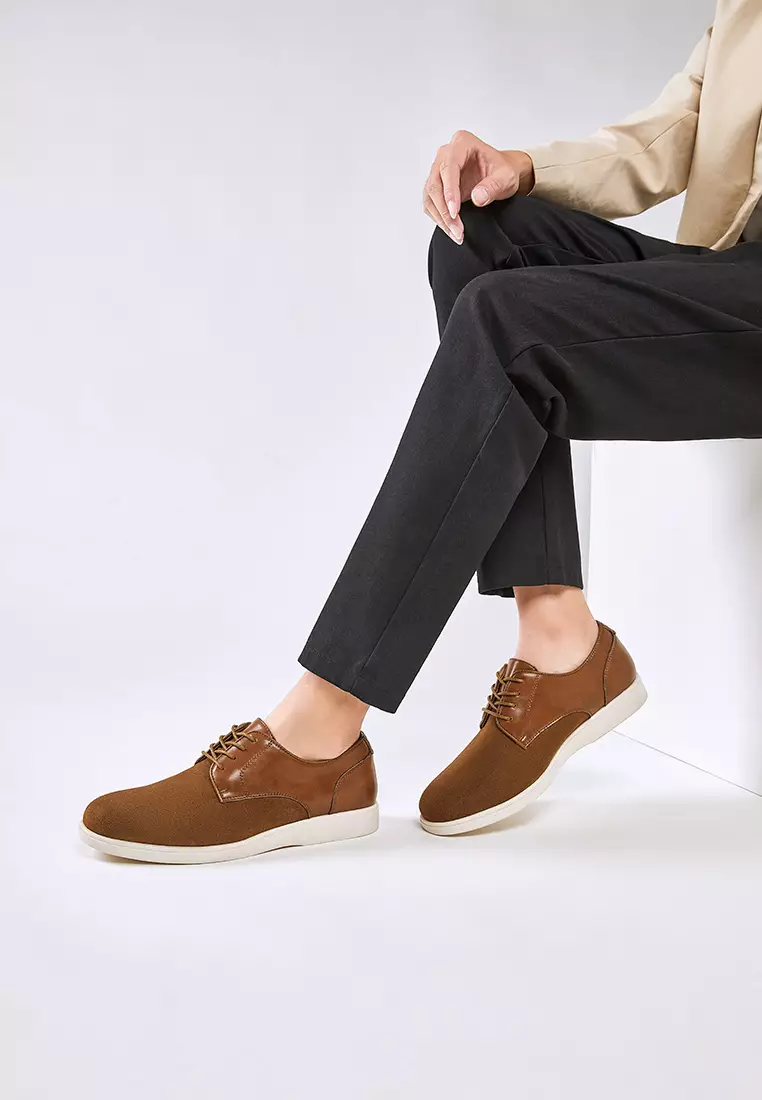 Cow Suede Derby Shoes KB8848-3