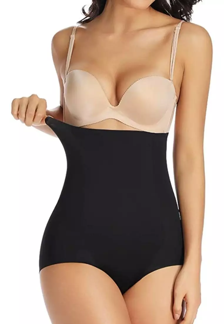 Premium Daelyn High-Waisted Girdle Panties in Black Compression Shapewear
