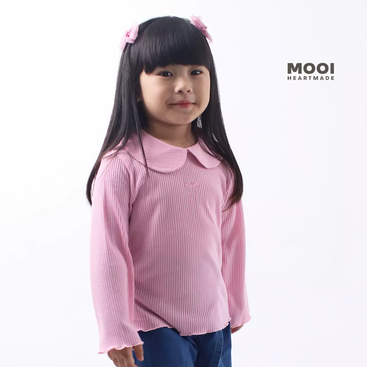 Mooi Atasan Anak Perempuan Koyuki Top - Blue Rain