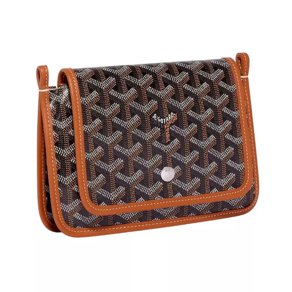 Plumet Flat Bag Black Tan