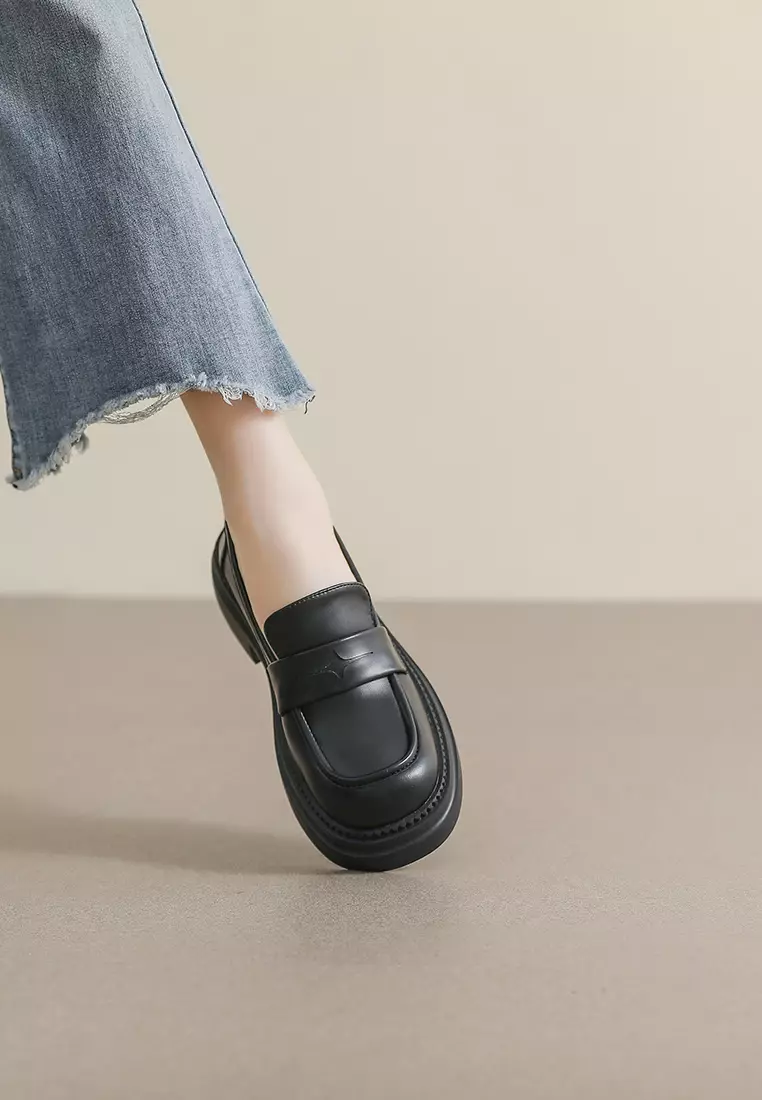 厚底超纖皮便士樂福鞋 WW969-1