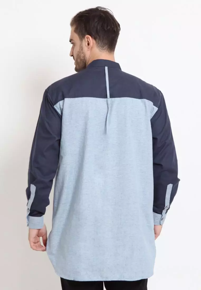 Zayidan Baju Koko Gamis Muslim Pria Zahir - Bluesky