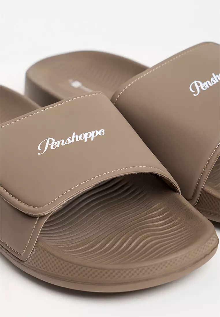 Men's Velcro Slides with Textured Sole