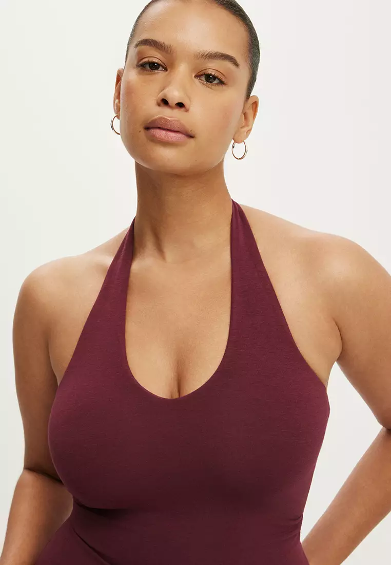 All Day V-Neck Halter Top